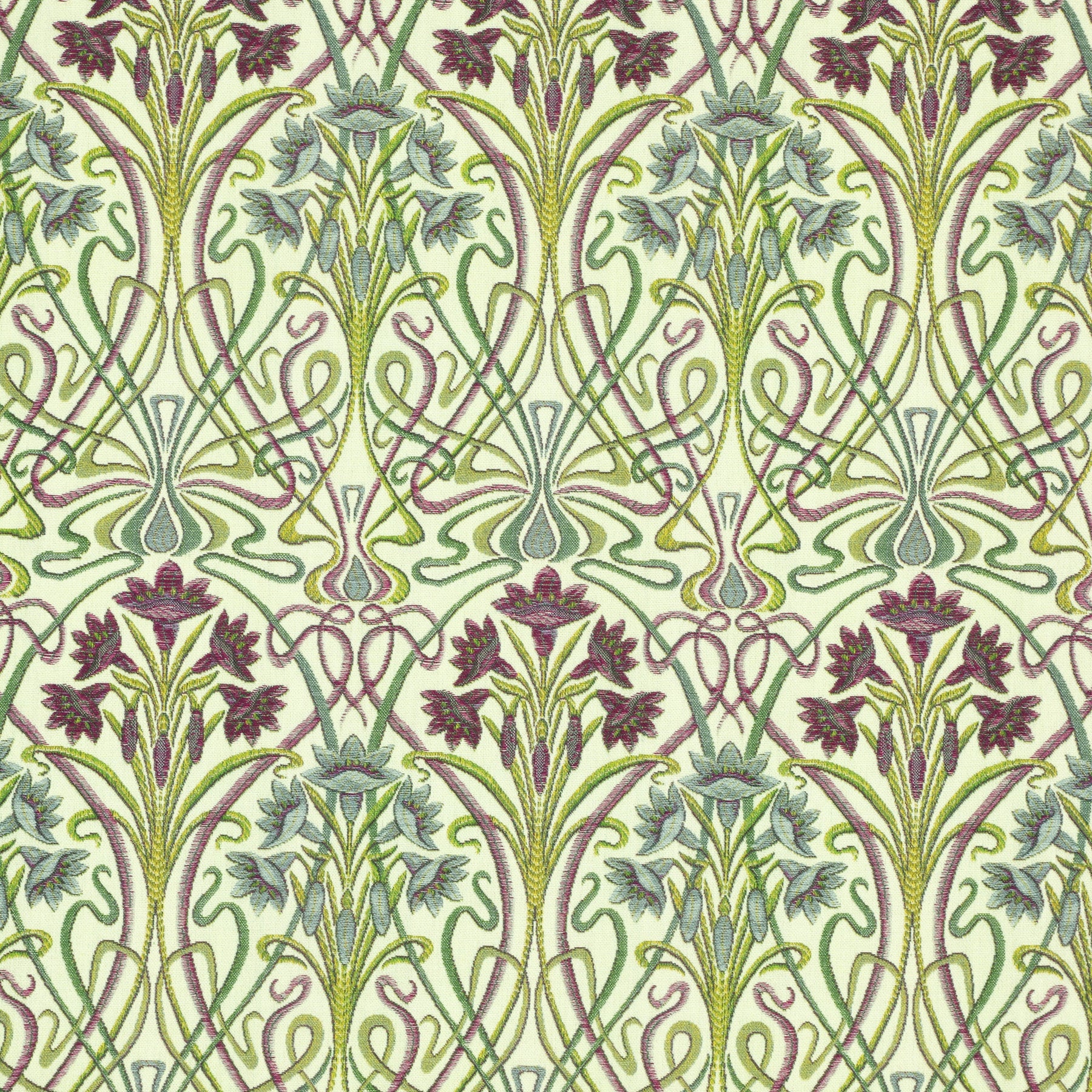 iLiv Tiffany Printed Cotton Fabric Mulberry