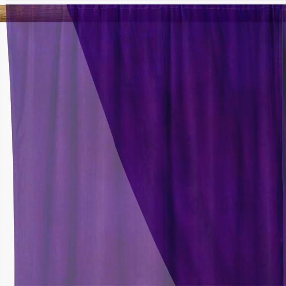 Organza Fabric Violet