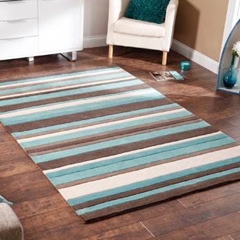 Hong Kong 2022 Rug Blue/Brown