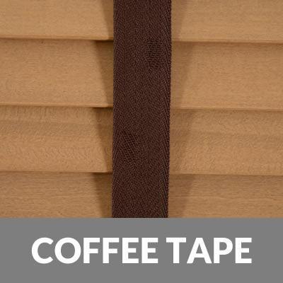 35mm Elementi Wood Venetian Blind With Tapes Tawny
