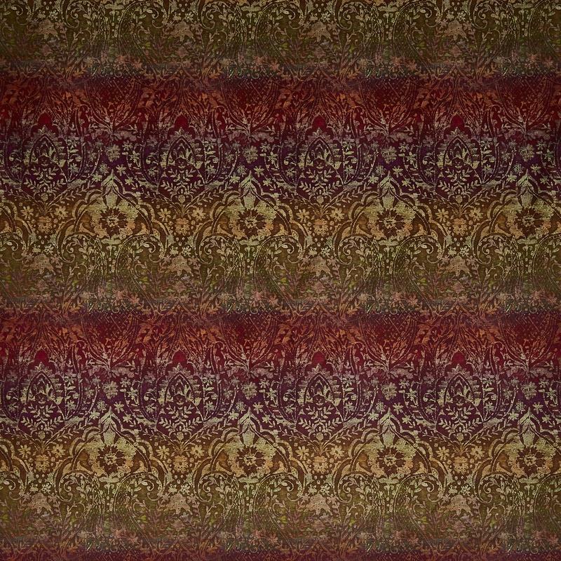 Prestigious Textiles Fable Digitally Printed Velvet Fabric Sunrise
