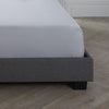 400Tc Plain Dye 38cm Fitted Sheet Silver