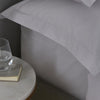 400Tc Plain Dye 38cm Fitted Sheet Silver
