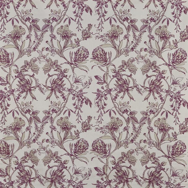 Linley Curtain Fabric Garnet