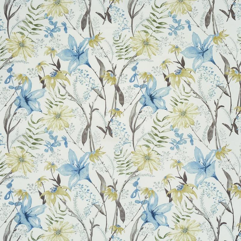 Prestigious Textiles Roof Garden Fabric Slate Blue