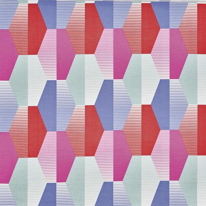 Prestigious Textiles Hip Hop Fabric Raspberry