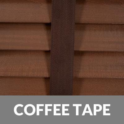 50mm Elementi Wood Venetian Blind With Tapes Auburn
