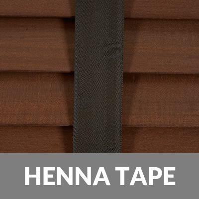 50mm Elementi Wood Venetian Blind With Tapes Auburn