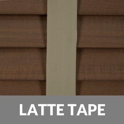 50mm Elementi Wood Venetian Blind With Tapes Auburn