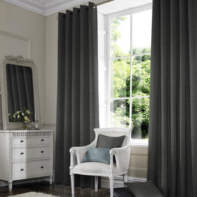 Salvador Faux Silk Made to Measure Curtains Slate