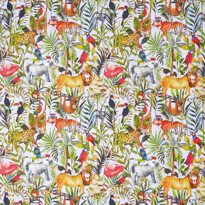 Prestigious Textiles King Of The Jungle Digital Fabric Waterfall