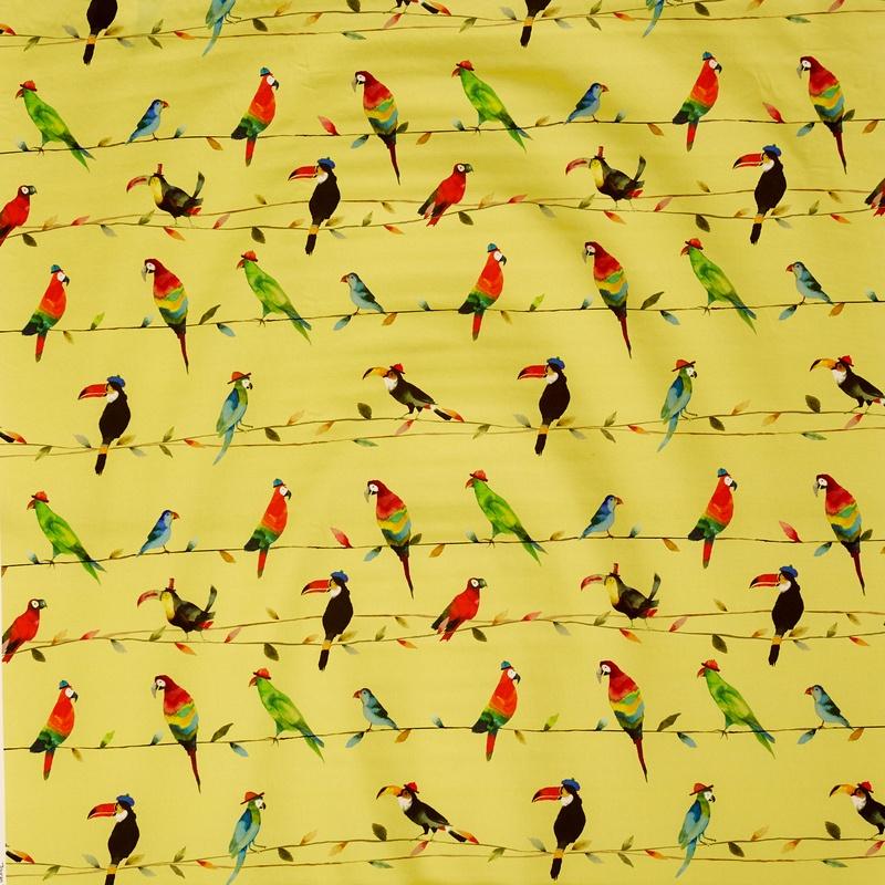 Prestigious Textiles Toucan Talk Digital Fabric Zest