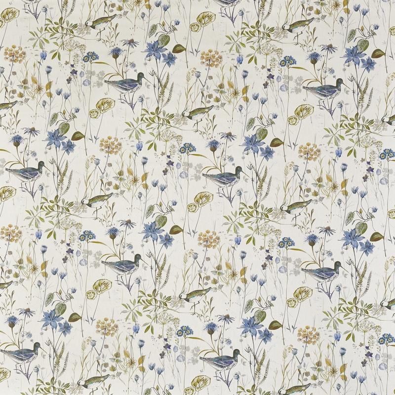 Prestigious Textiles Wetlands Digital Fabric Saxon Blue