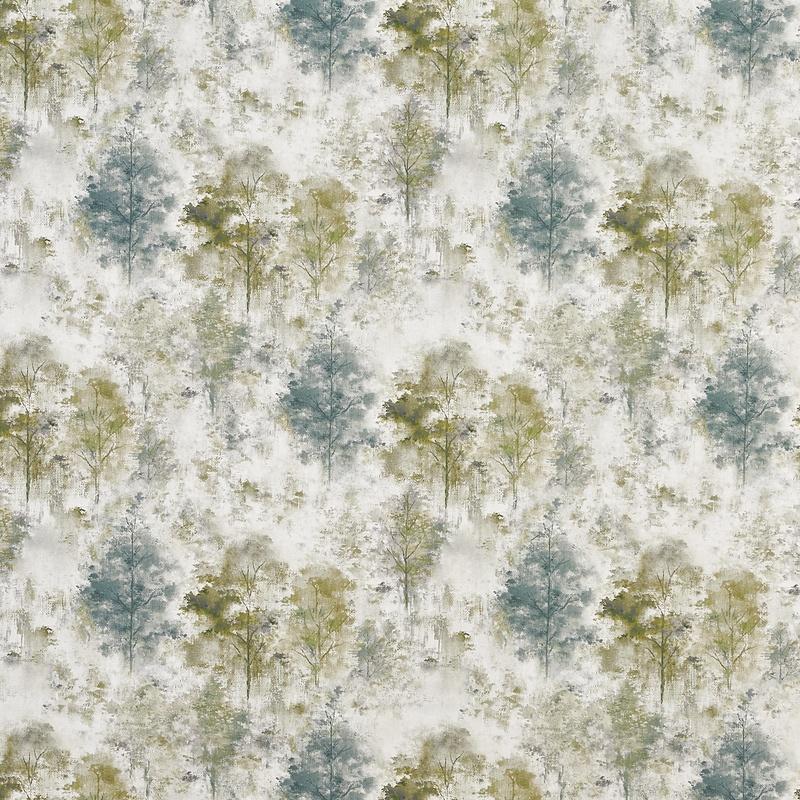 Prestigious Textiles Woodland Digital Fabric Lagoon