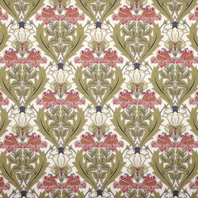 Acanthus Curtain Fabric Cherry