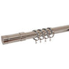 Aspect 28mm Bay Window Curtain Pole Chrome