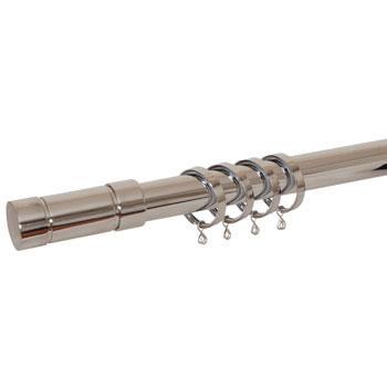 Aspect 28mm Bay Window Curtain Pole Chrome