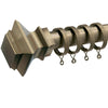Aztec 28mm Curtain Poles Antique Brass