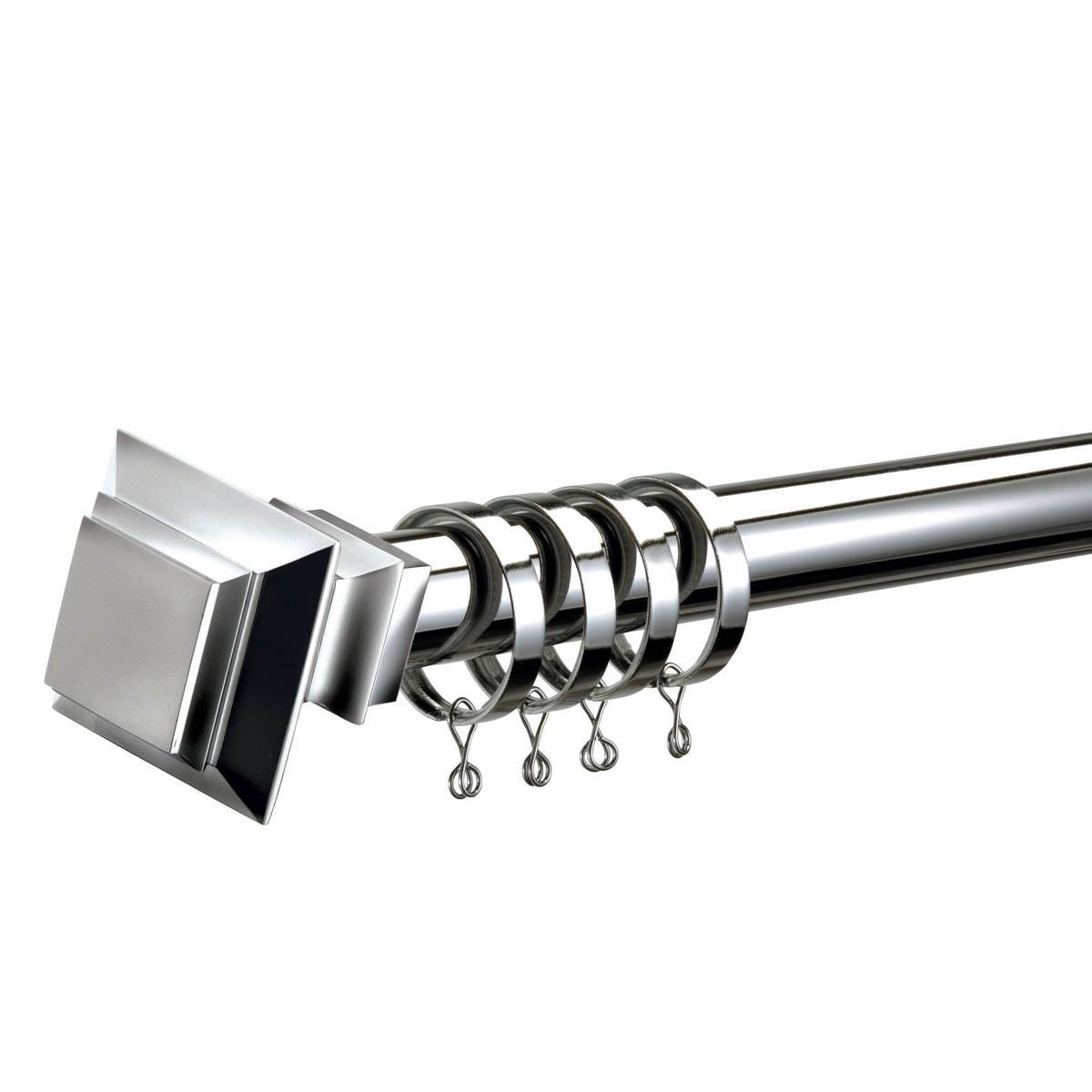 Aztec 28mm Curtain Poles Chrome