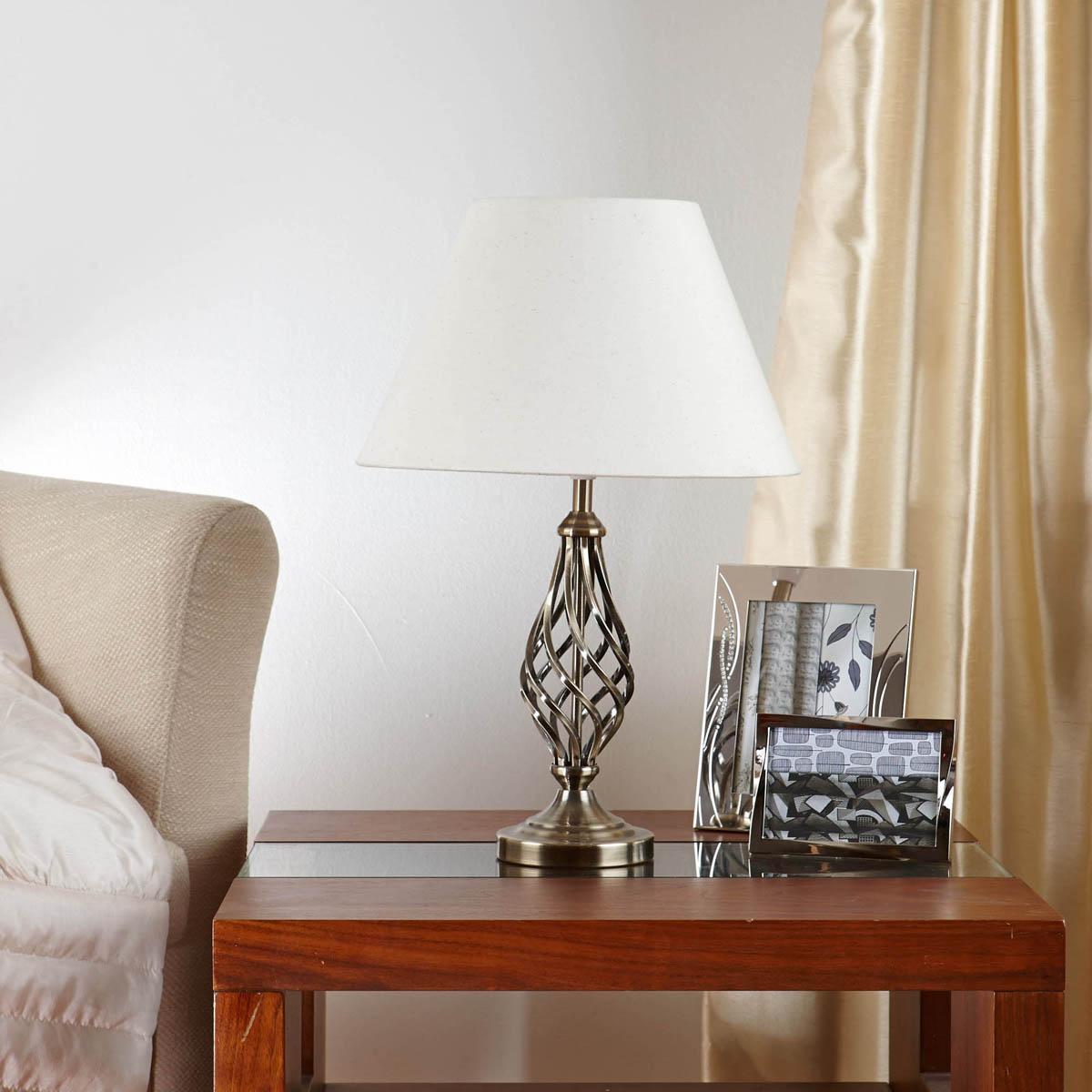 Barley Twist Table Lamp Antique Brass