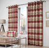 Belvedere Ready Made Eyelet Curtains Red