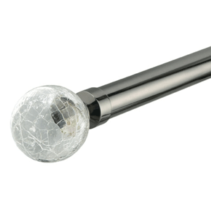 Crash 28mm Bay Window Curtain Poles Graphite