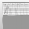 1" Curtain Tape White