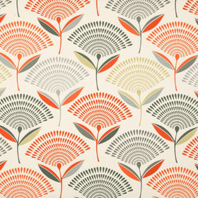 Dandelion Curtain Fabric Amber