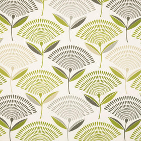 Dandelion Curtain Fabric Eucalyptus