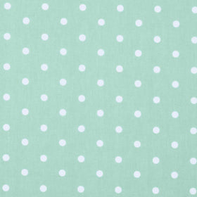 Dotty Curtain Fabric Seafoam