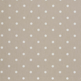 Clarke & Clarke Dotty Fabric Taupe