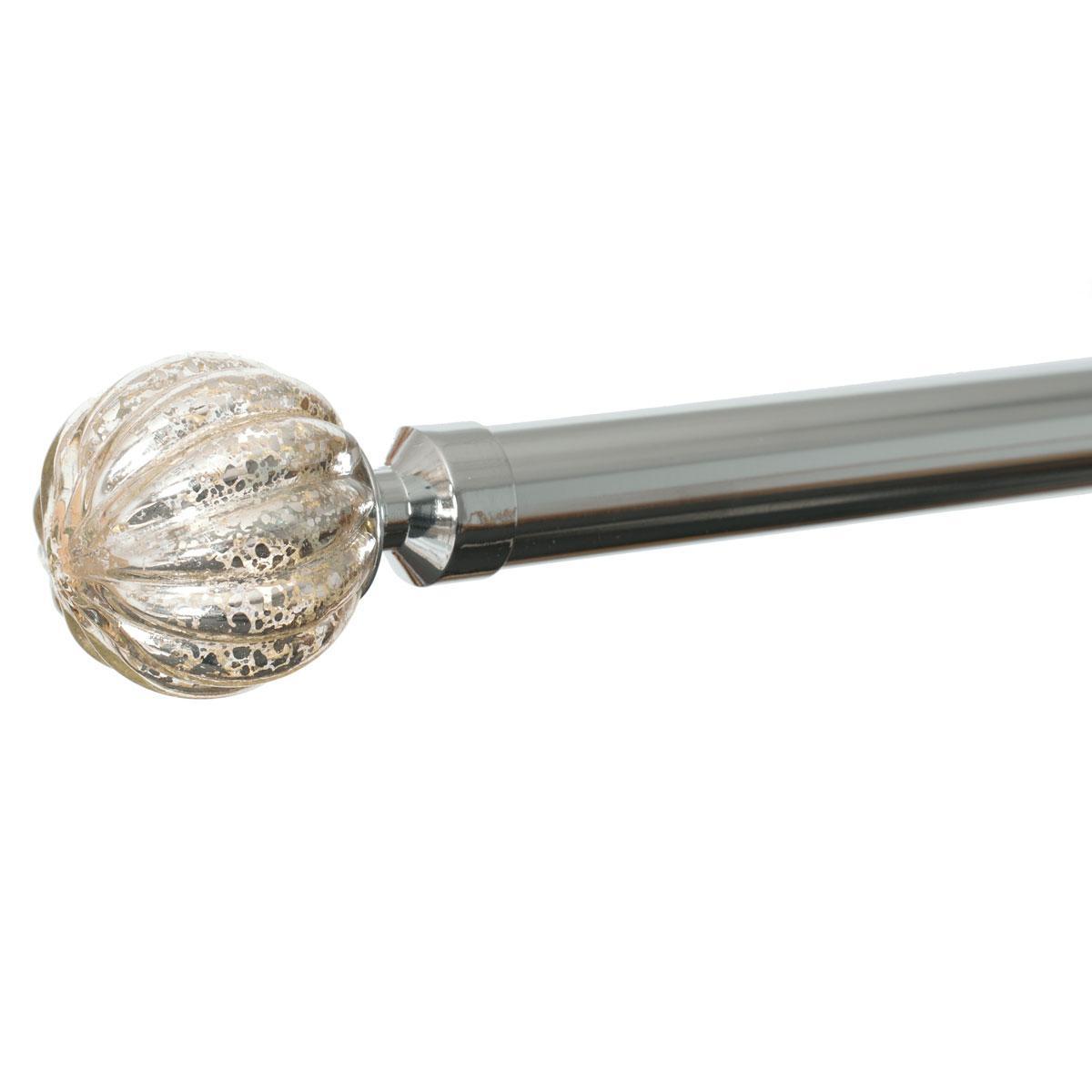 28mm Dynasty Eyelet Curtain Pole Chrome