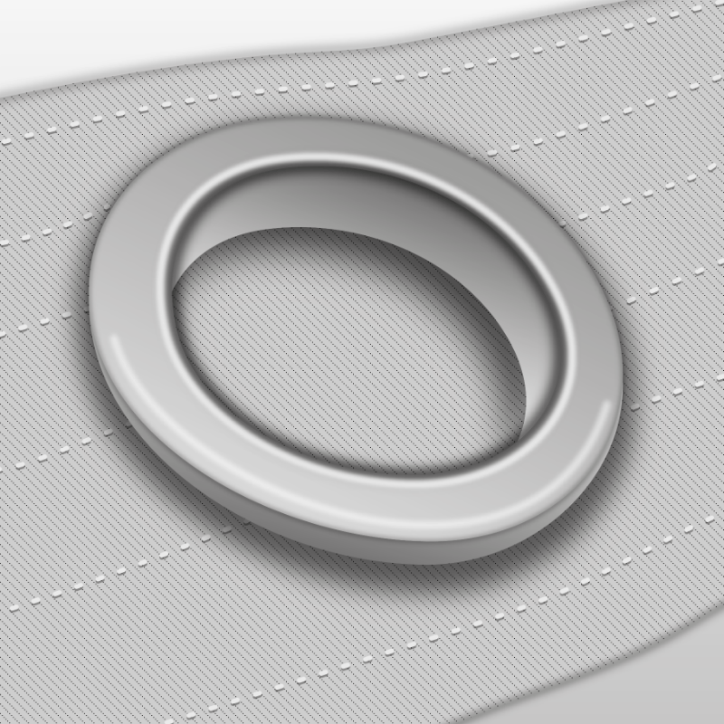 White Eyelet Rings White