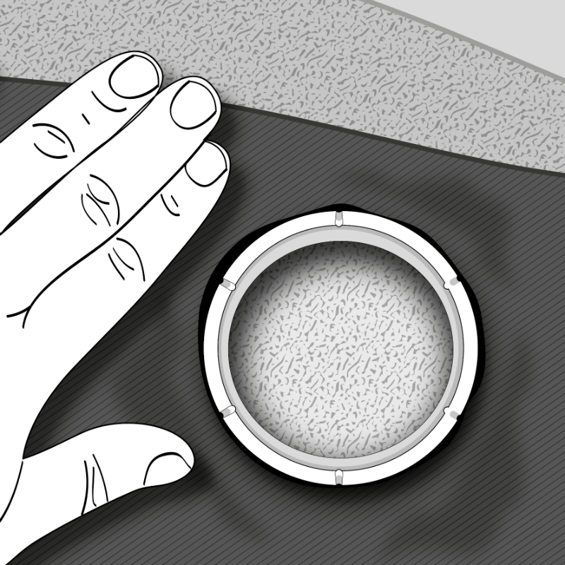 White Eyelet Rings White