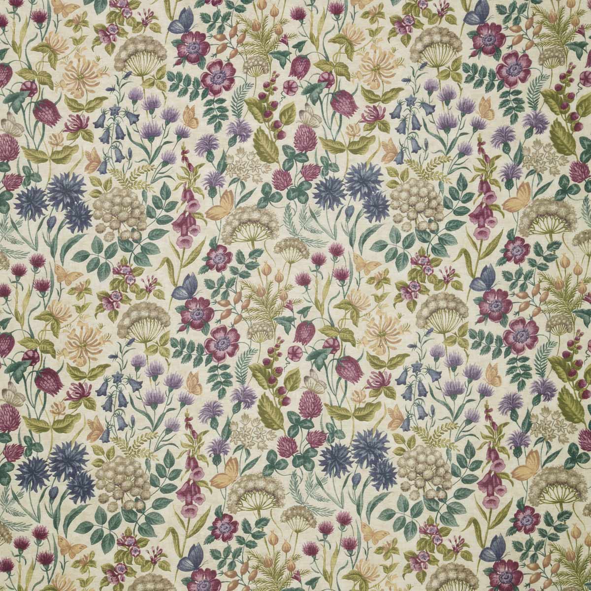 iLiv Field Flowers Fabric Elderberry