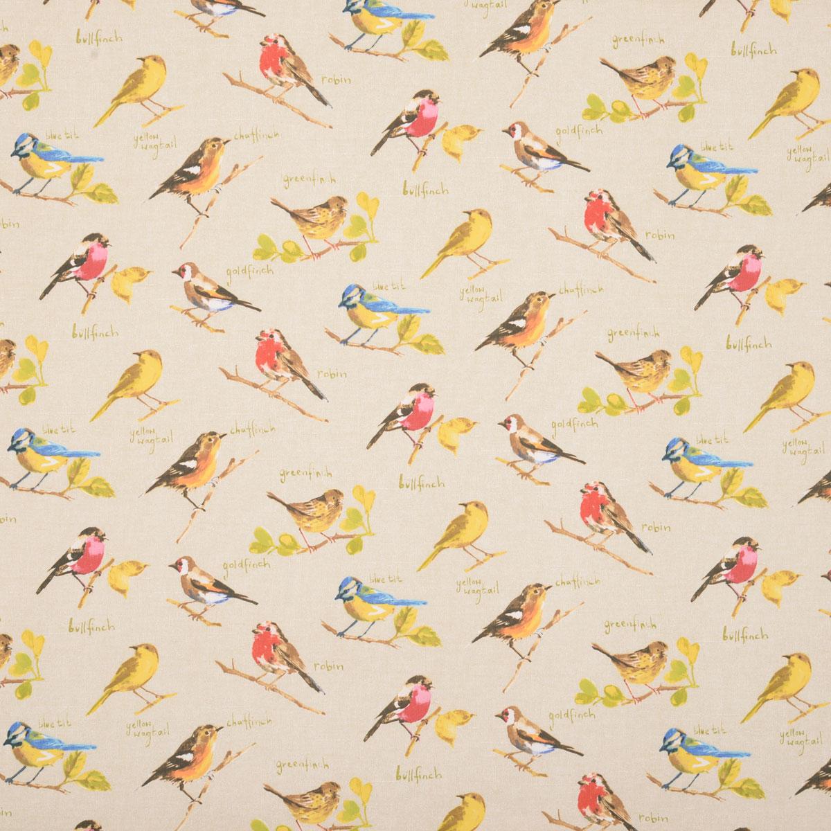 Prestigious Textiles Garden Birds Fabric Linen