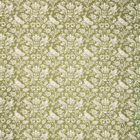 Heathland Curtain Fabric Roll End 1.36 Moss