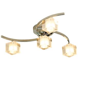 Ice 4 Arm Ceiling Light Chrome