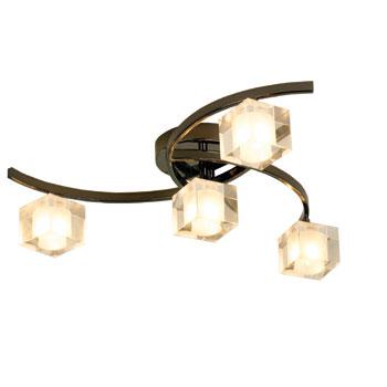 Ice 4 Arm Ceiling Light Pewter