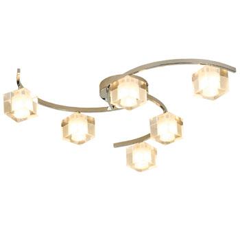 Ice 6 Arm Ceiling Light Chrome