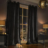 Kylie Minogue - Iliana Ready Made Eyelet Curtains Black