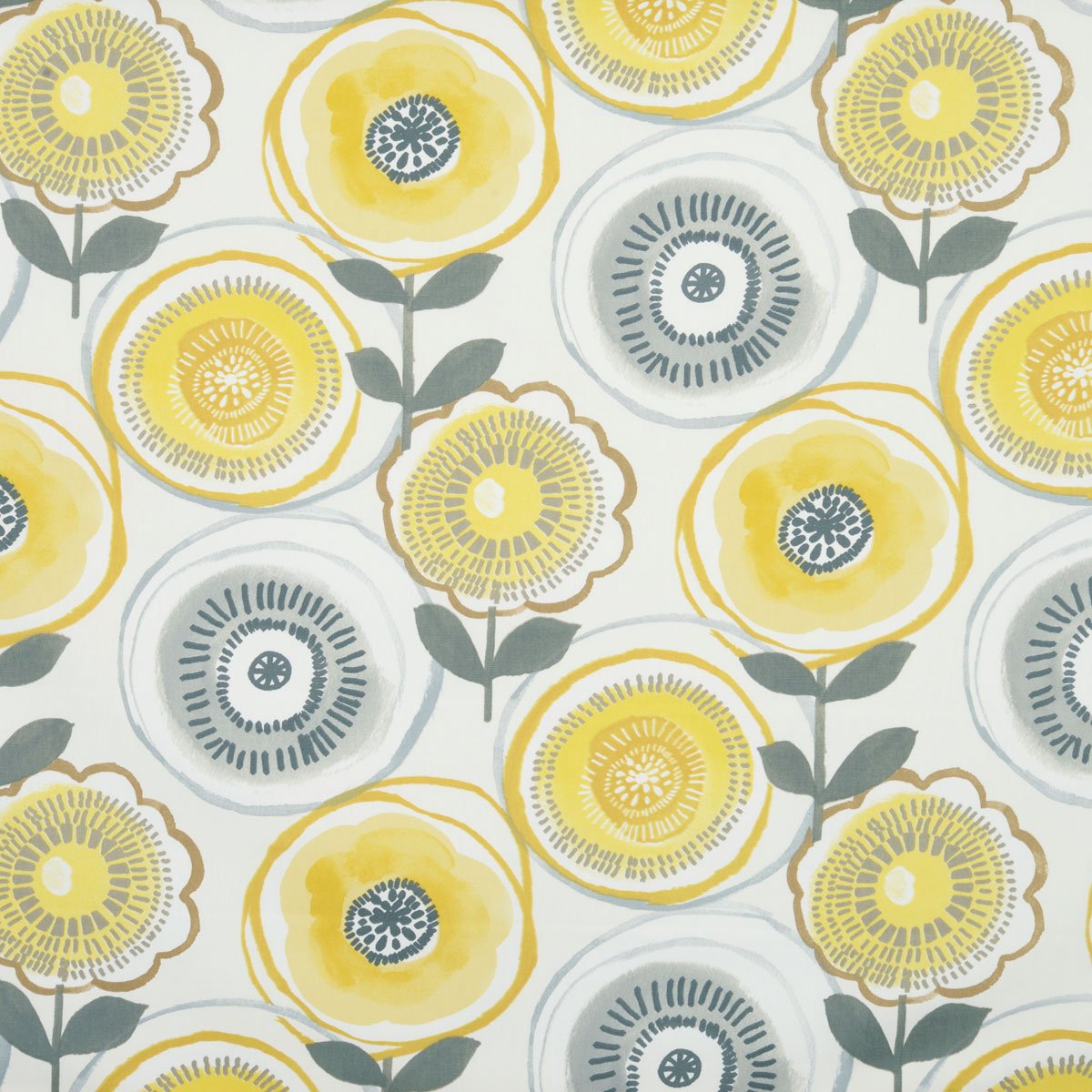 Indah Curtain Fabric Roll End 1.5m Saffron