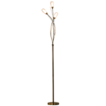 Iris Floor Lamp Antique Brass