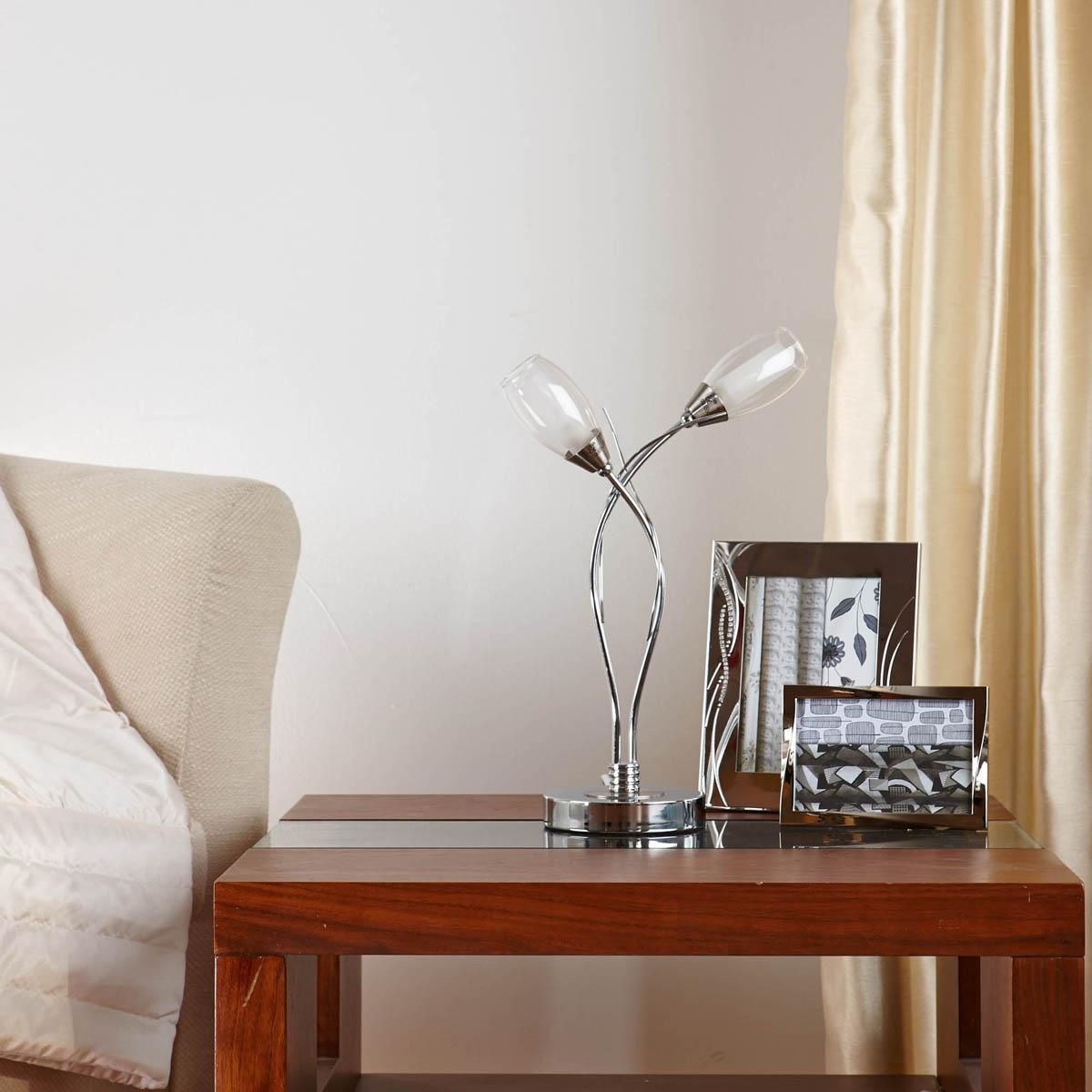 Iris Table Lamp Polished Chrome