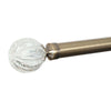 28mm Monarchy Eyelet Curtain Pole Antique Brass