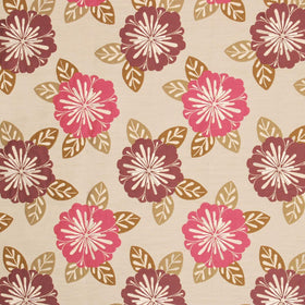 Neopolitan Curtain Fabric Fuchsia