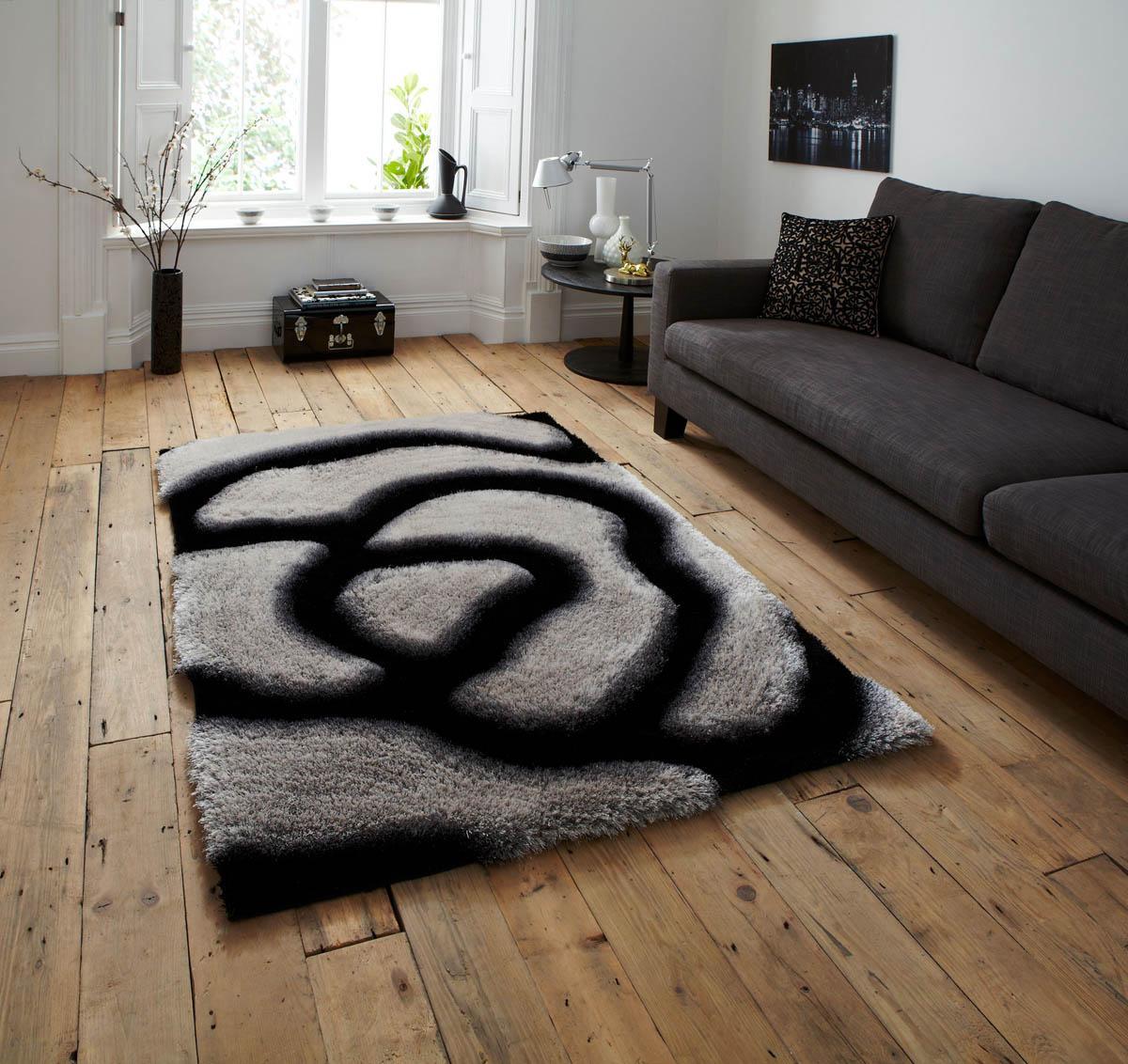 Noble House NH 659 Rug Black/Grey