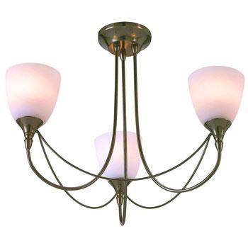 Nottingham 3-Arm Chandelier Antique Brass