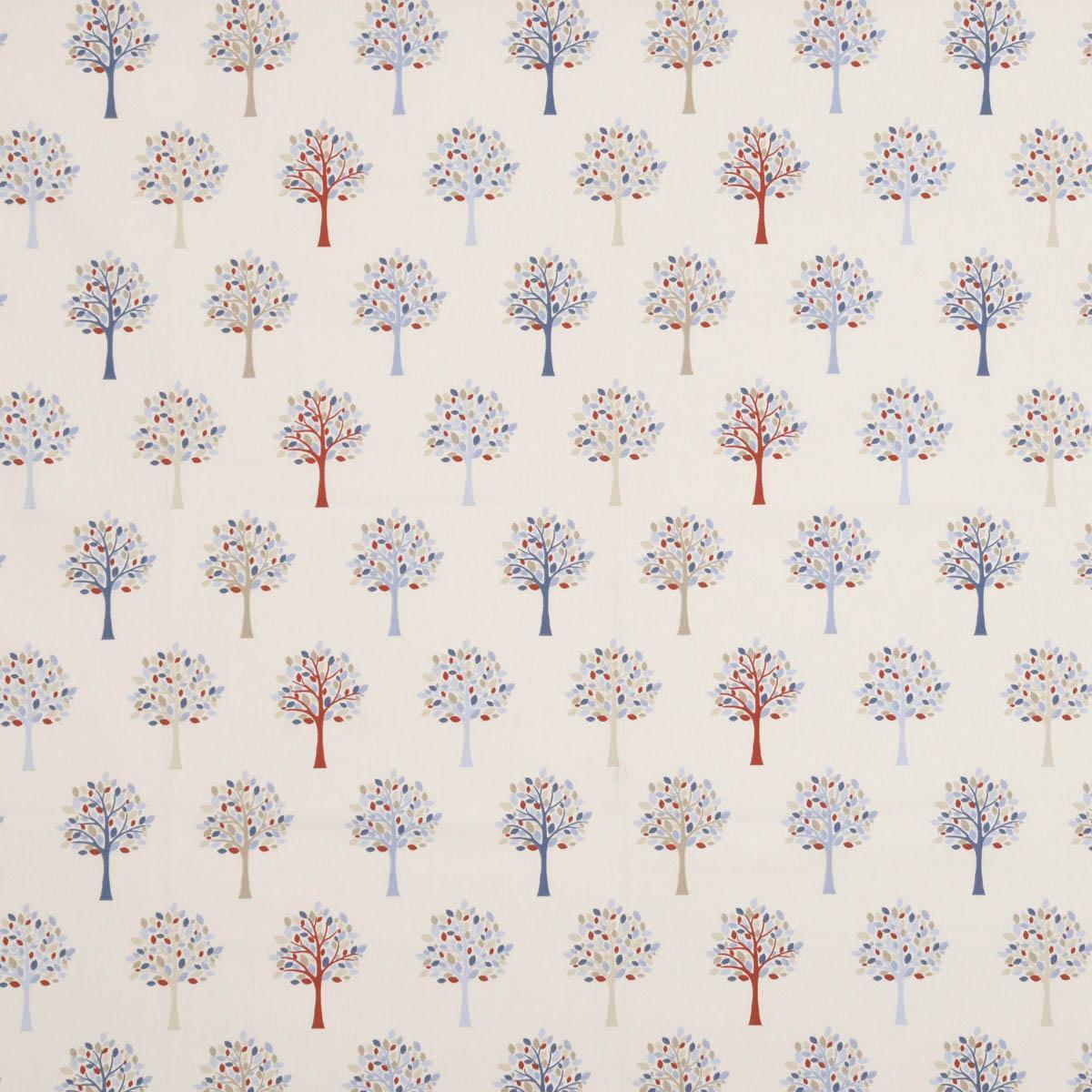 Orchard Curtain Fabric Roll End 1.1 Blue