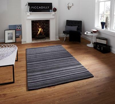 Oxford OX 10 Rug Black/Grey